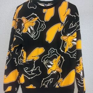 Daffy Duck Looney Tunes Double Sided AOP Light Sweatshirt Lrg Unisex